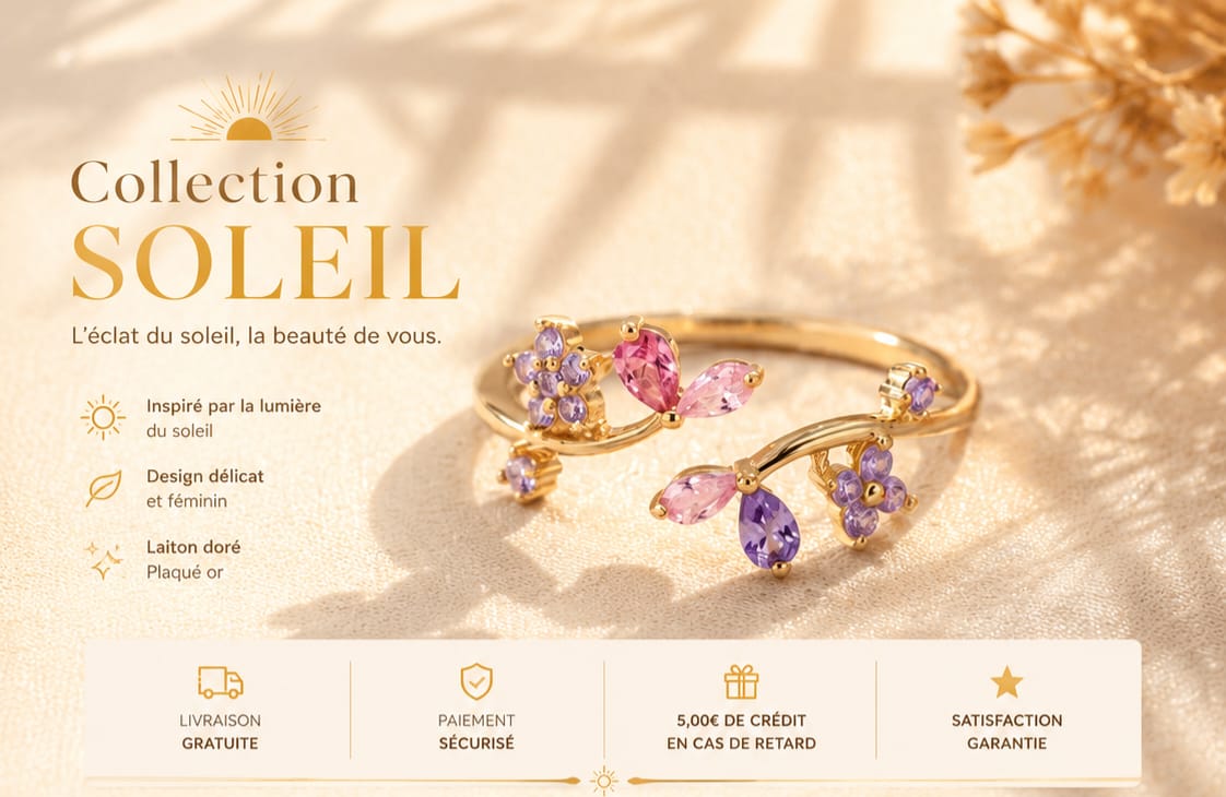 Bague Collection soleil Raiponse disney