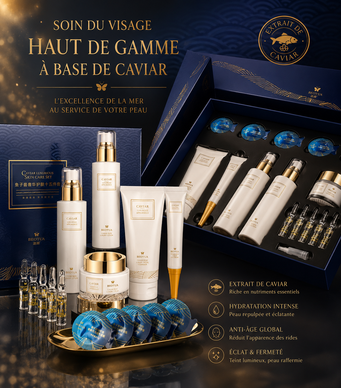 Coffret de luxe au caviar
