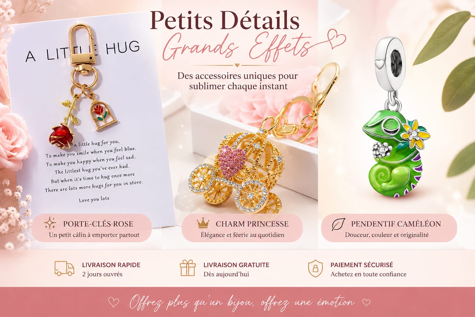 Trio Disney ( pendentif, charm, porte clé)