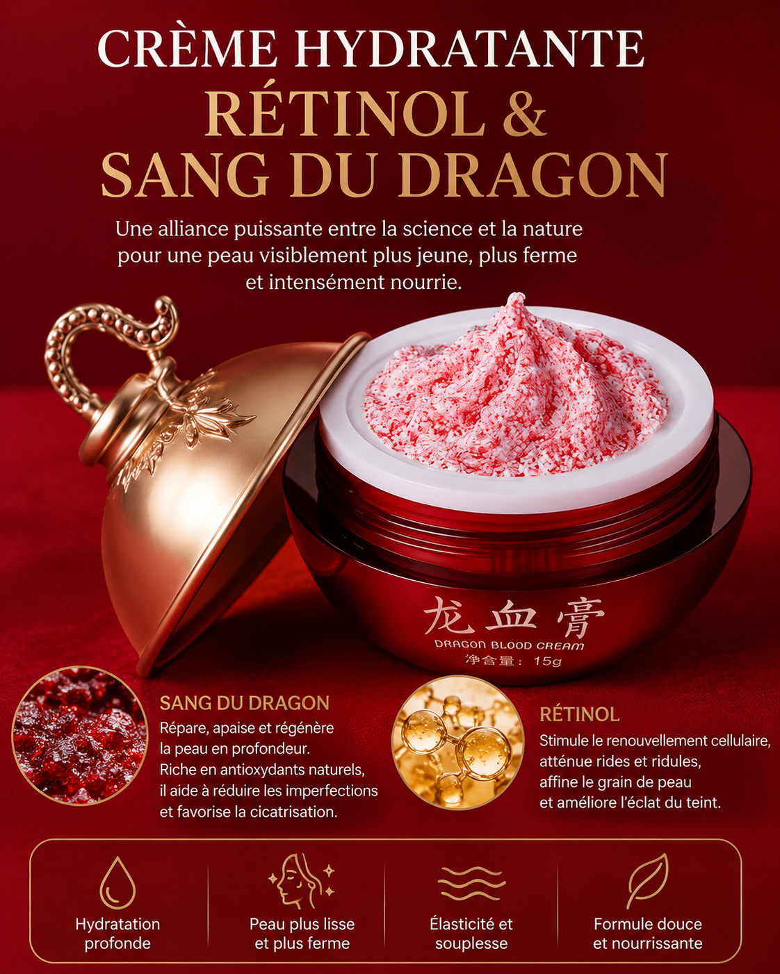 Crème de jour au sang du dragon et retinol