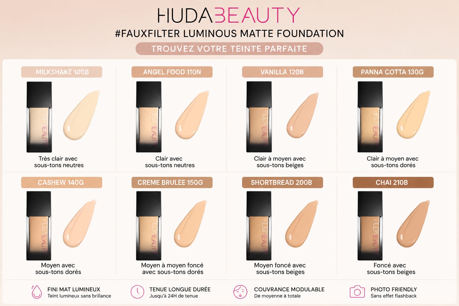 Fond de teint Huda Beauty
