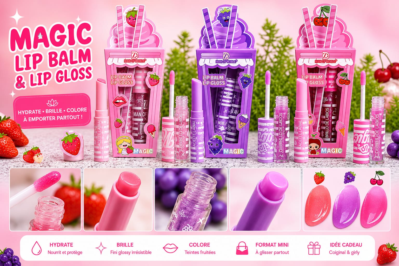 Set Duo gloss et baume a levre